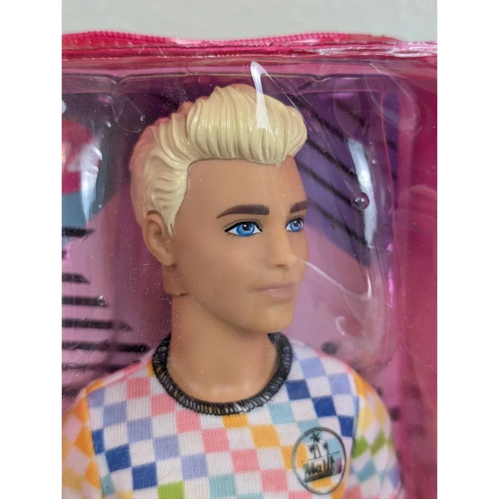 Barbie Ken Fashionista Doll - Rainbow Checkered Shirt Number 174. 2020-21 New